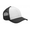 Trucker cap - mod. 3819:White, Polyester, Black
